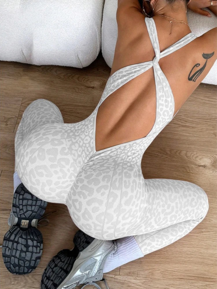 Damen Overall Bodycon Jumpsuit Streetwear Fitness-Strampler Leggins Yoga Hose
