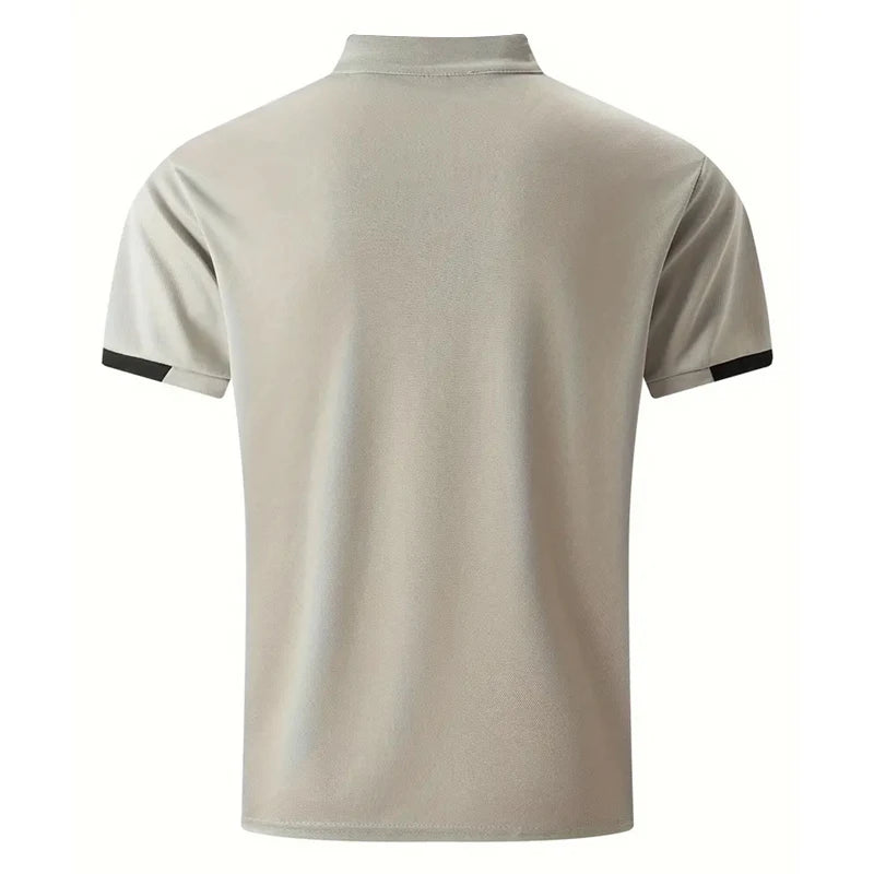Herren Poloshirt POLO Shirt T-Shirt Kurzarm Zipper Hemd Fashion Polohemd NEU