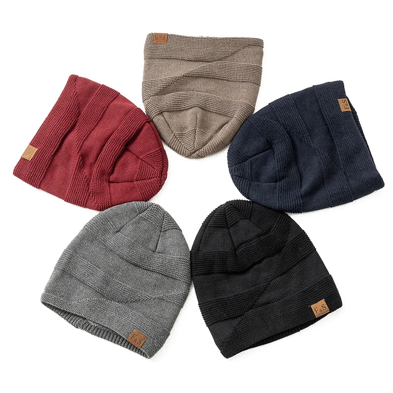Warme Herren Damen Wintermütze Woll Mütze Fashion Strickmütze Kappe Hut Unisex
