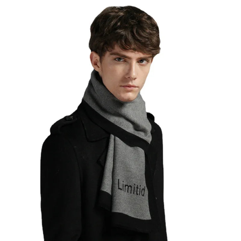 Herren Schal Winterschal Stola Schlauchschal Halstuch Wollschal Strickschal Loop