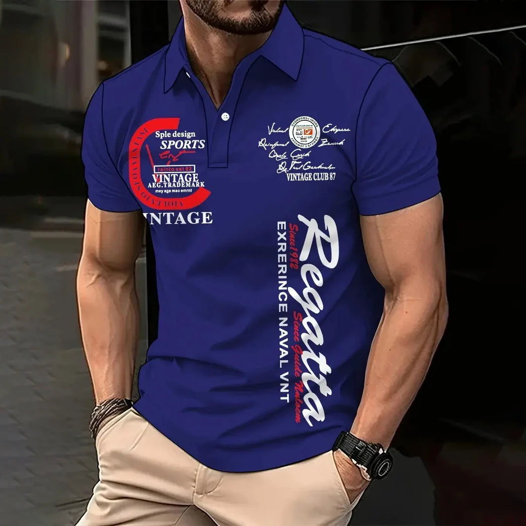 Herren Poloshirt POLO Shirt T-Shirt Kurzarm Zipper Hemd Fashion Polohemd NEU