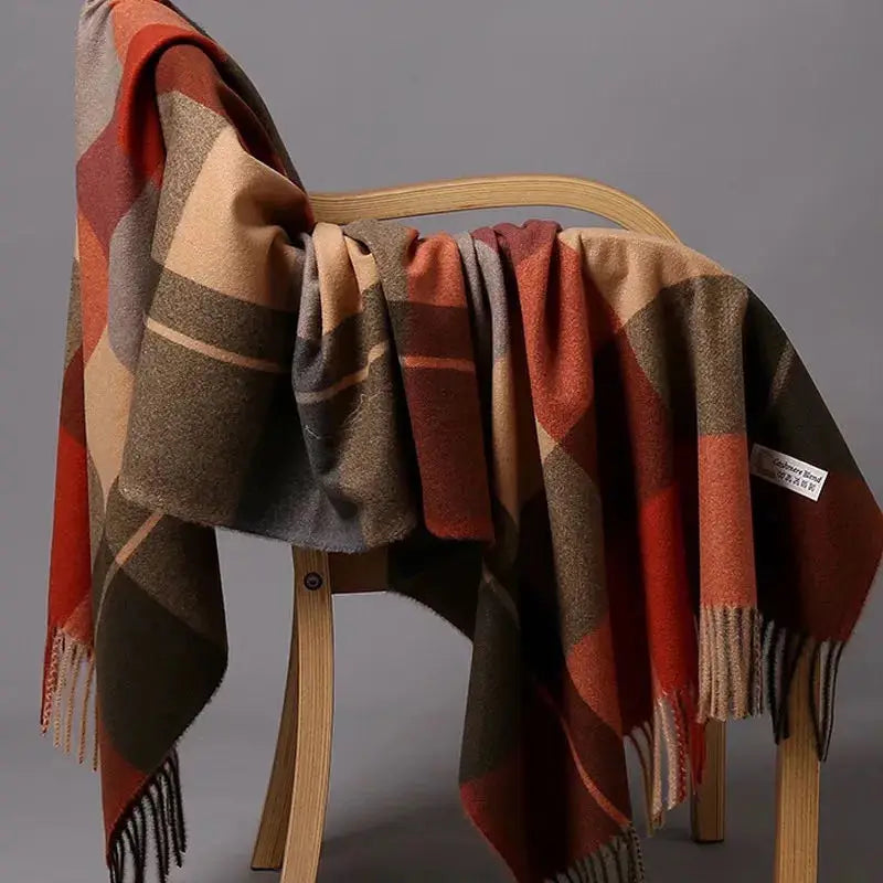 Herren Schal Winterschal Stola Schlauchschal Halstuch Wollschal Strickschal Loop