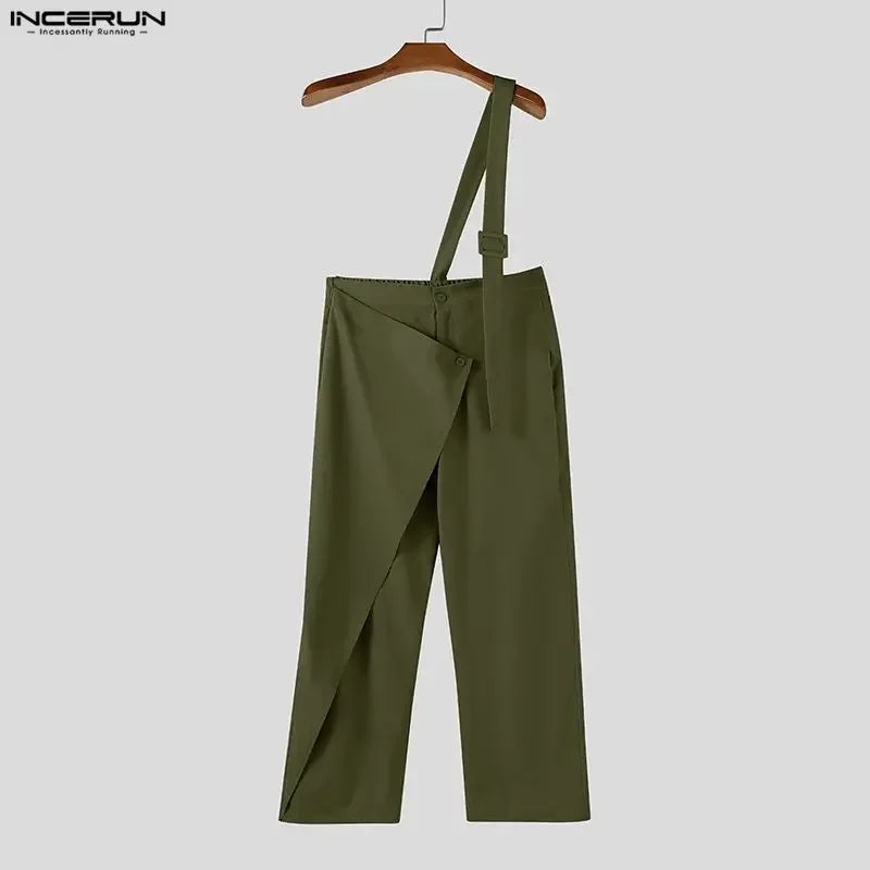 Männer Latzhose Hose Harems Pumphosen Pluderhosen Jogger Overalls Streetwear