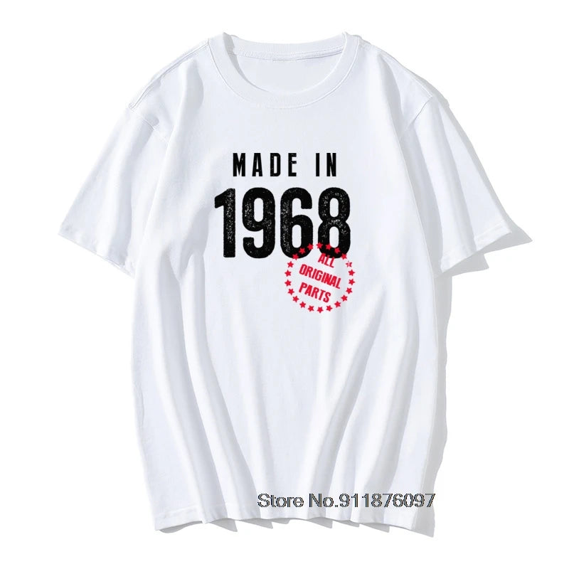 Herren T-Shirt Made In 1965 Shirt Unisex Streetwear Tank Top 100% Baumwolle