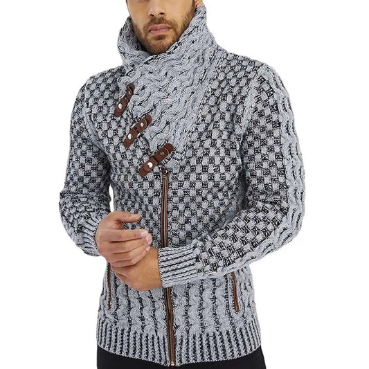 Herren Pullover Sweatshirt Troyer Pulli Sweater Stehkragen Zipper Langarmpulli