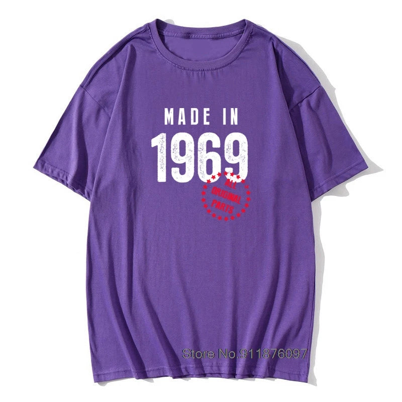 Herren T-Shirt Made In 1965 Shirt Unisex Streetwear Tank Top 100% Baumwolle