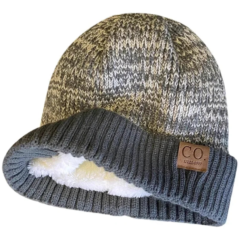 Warme Herren Damen Wintermütze Woll Mütze Fashion Strickmütze Kappe Hut Unisex