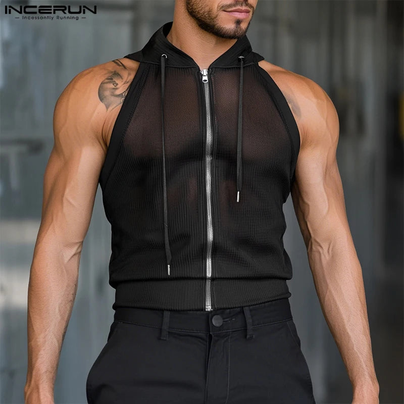 Herren Oberteil Ärmellos Tank Top Sexy Shirt Clubwear Muskel T-Shirt Unterhemd