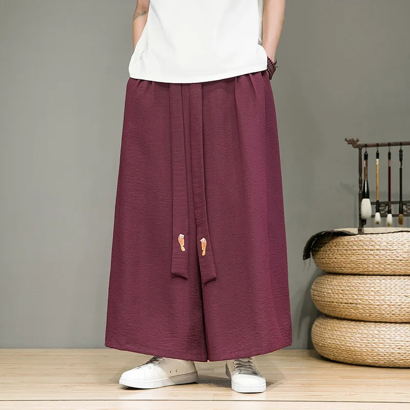 Männer Hose Haremshosen Pumphosen Pluderhosen Hosenrock Herrenrock Kilt Kimono