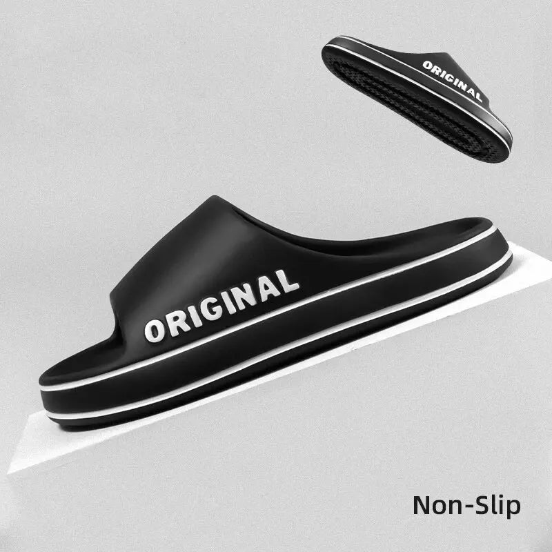 Badelatschen Hausschuhe Flip Flops Frauen Herren Sandalen rutschfeste Sohle