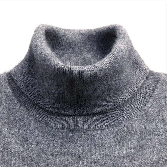 Herren Rollkragen Pullover Sweatshirt Leichter Pulli Sweater Shirt Langarmshirt