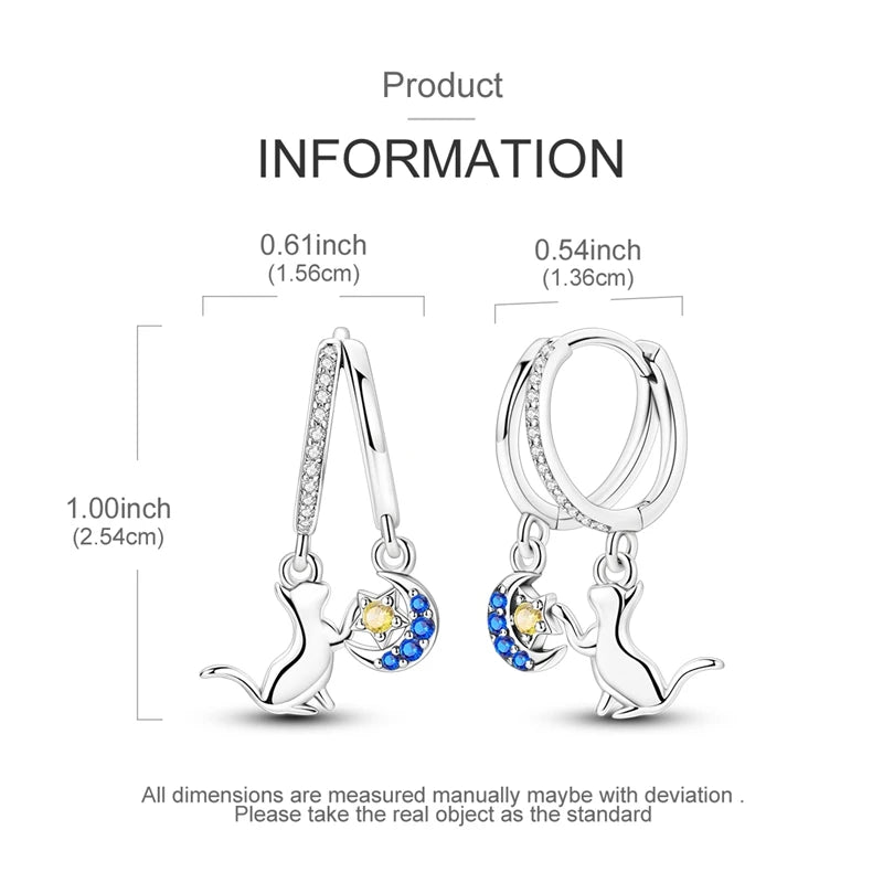 Creole Argento 925 Sterling Zirconi | Orecchini Eleganti Ipoallergenici Regalo