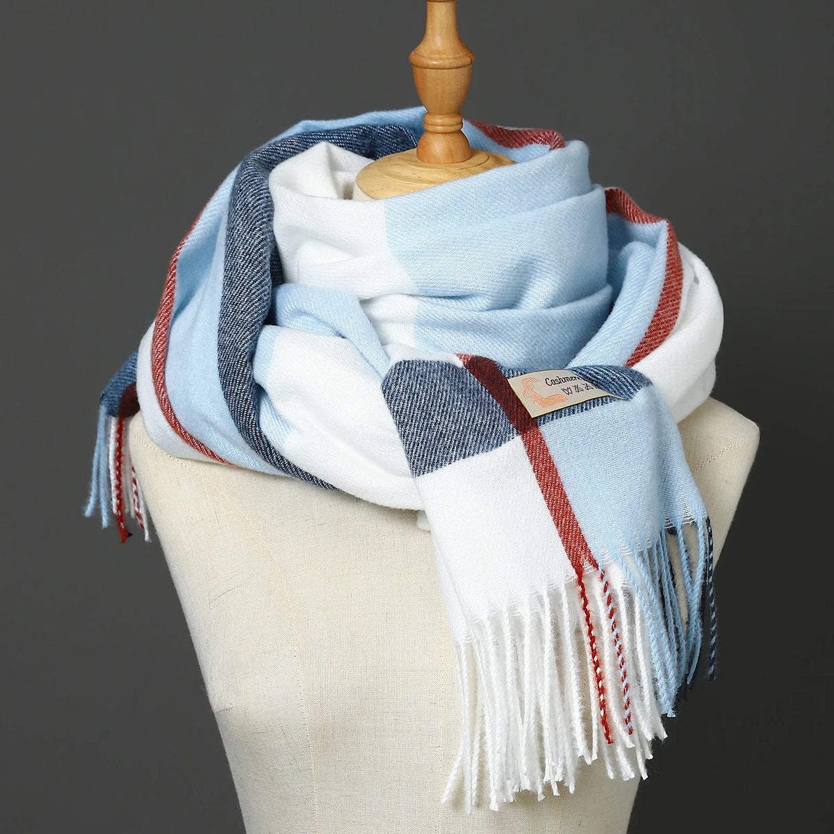 Damen Schal Winterschal Stola Schlauchschal Halstuch Wollschal Strickschal Loop