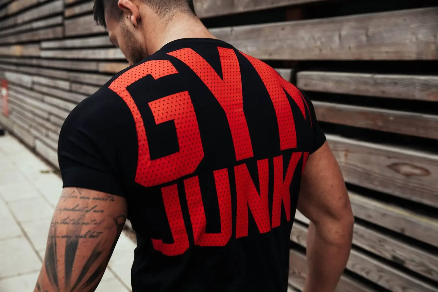 Herren T-Shirt Gym Junky Fitness Shirt Rundhals Unisex Streetwear Tank Top