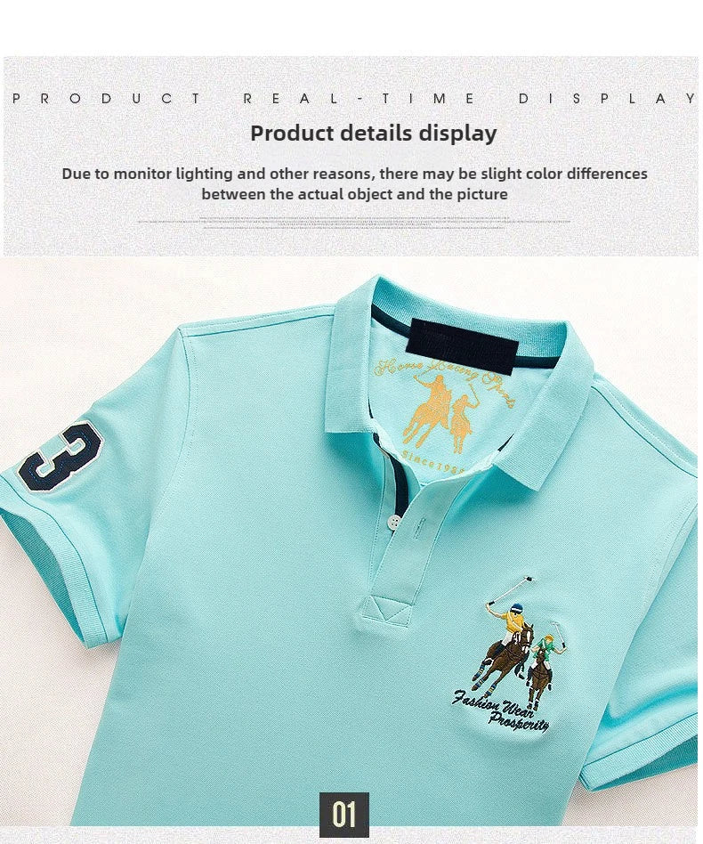 Herren Poloshirt POLO Shirt T-Shirt Kurzarm Hemd Polohemd Fashion Top
