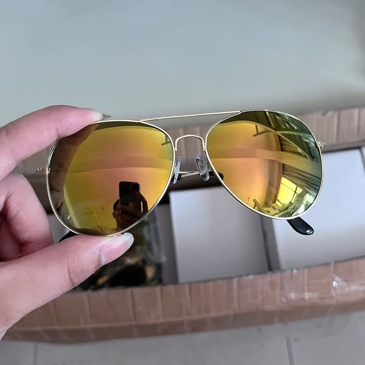 Occhiali da Sole Pilota per Donna e Uomo Specchiati Fotocromatici Polarizzati UV
