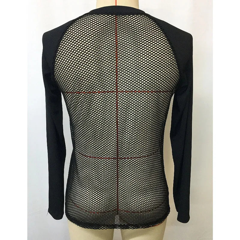 Fetisch Fashion Männer Oberteil Sexy Shirt Herren Body Hemd Transparent Clubwear
