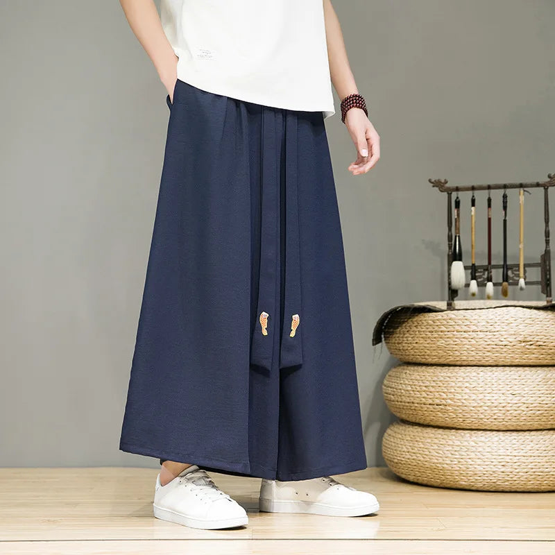 Männer Hose Haremshosen Pumphosen Pluderhosen Hosenrock Herrenrock Kilt Kimono
