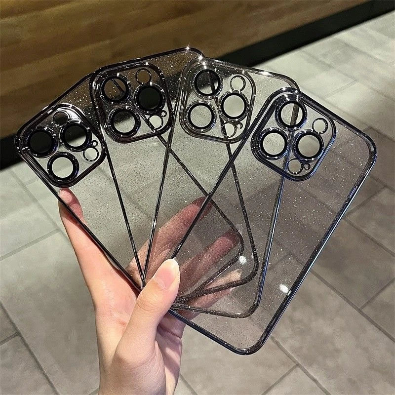 Klare Hülle IPhone 13 14 15 Pro Max Handy Case Tasche Cove Schutzhülle Silikon