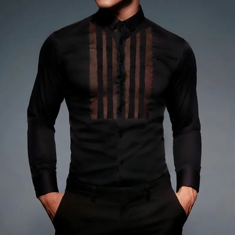 Fetisch Fashion Männer Sexy Bodysuits Herren Body Shirts Hemd Transparent Club