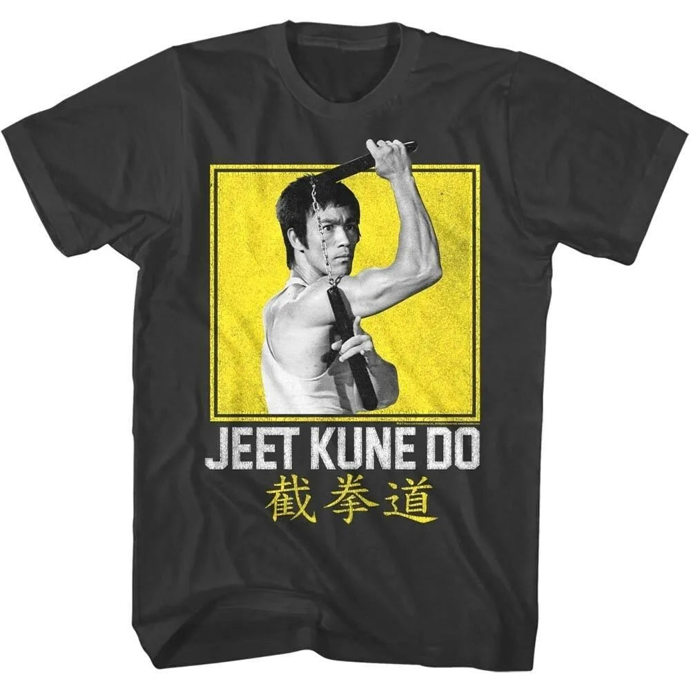 Herren Fashion Vintage Jeet Kune Do Kung Fu T-Shirt Rundhals Unisex Streetwear