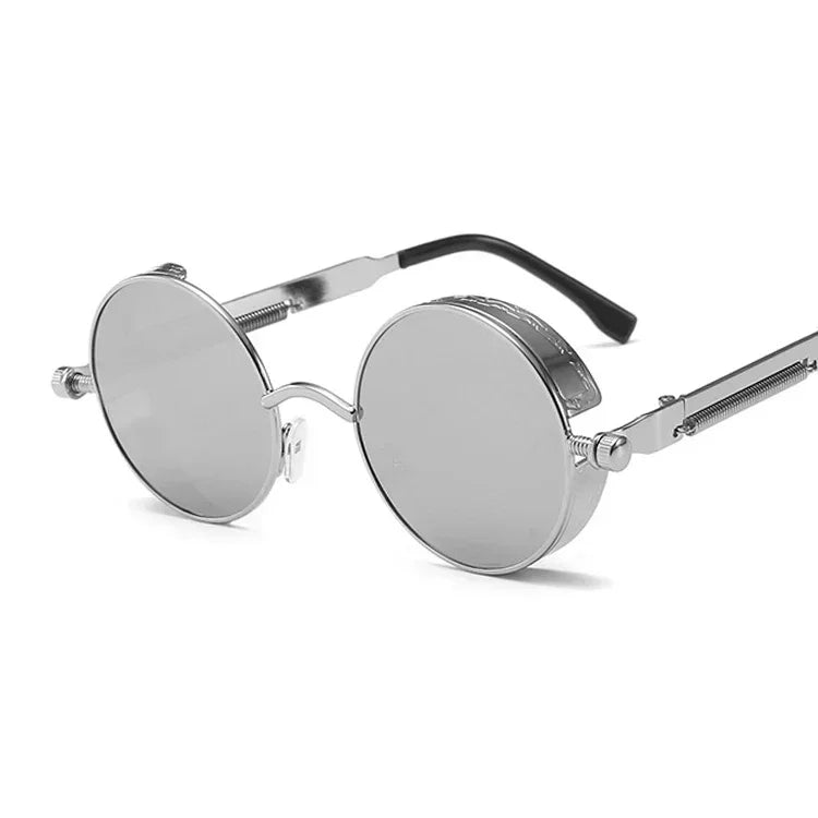 Damen Sonnenbrille Luxus Modische runde Herren Brille Vintage UV400