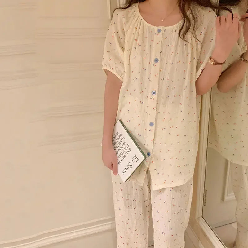 Pigiami da donna | L'intimo per la notte Camicia Completo da Casa in due pezzi