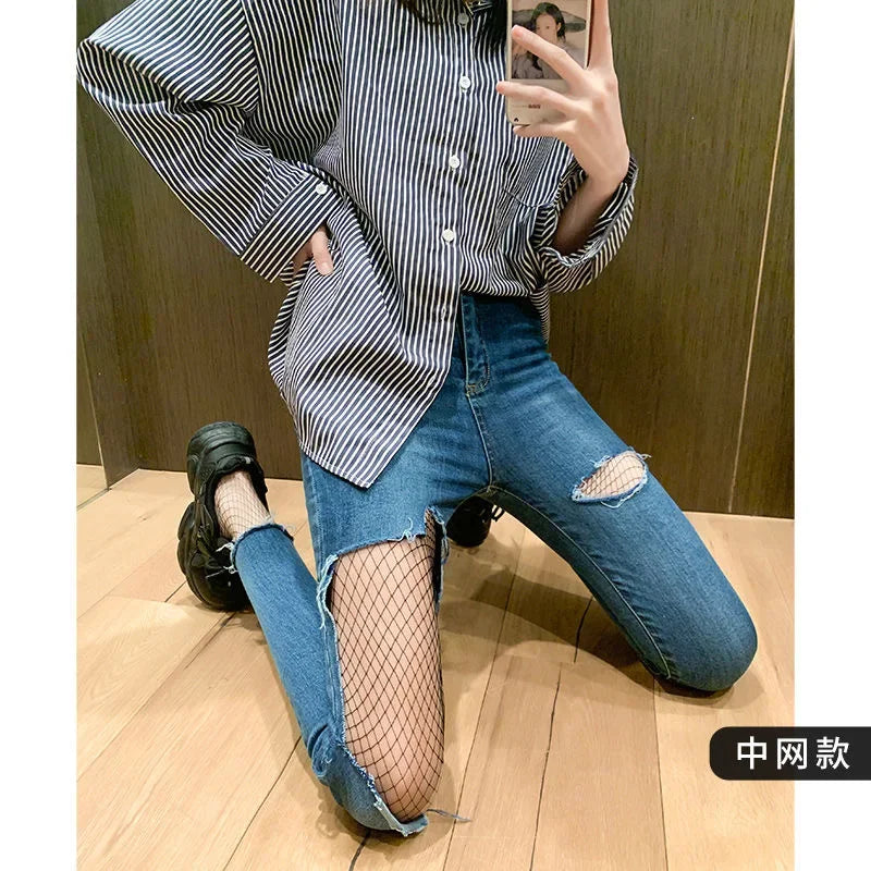 1 Paar Frauen Nylon Strumpfhose Netzstrumpfhose Feinstrumpfhose Strümpfe