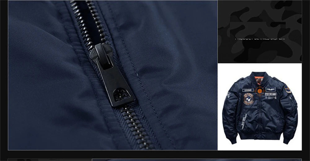 MA-1 Bomber Jacke Fliegerjacke Baseball Pilotenjacke Baseballjacke Air Force
