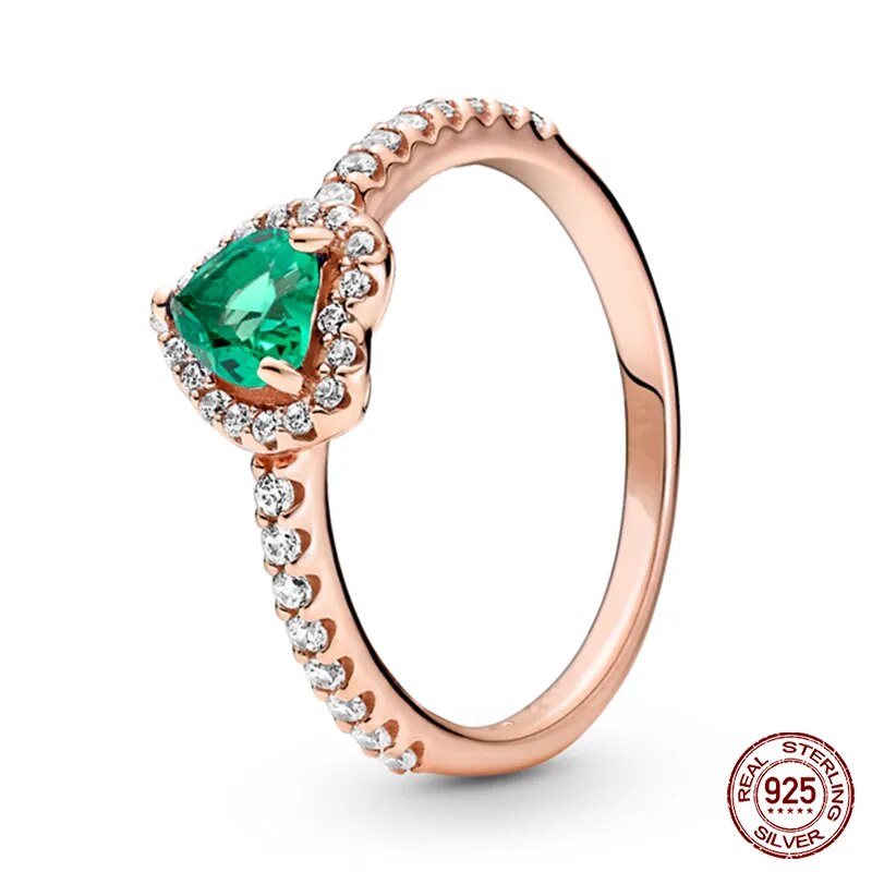 Massiv Sterling Silber 925 Ring filigran Fashion Damenring mit AAA Zirkonia