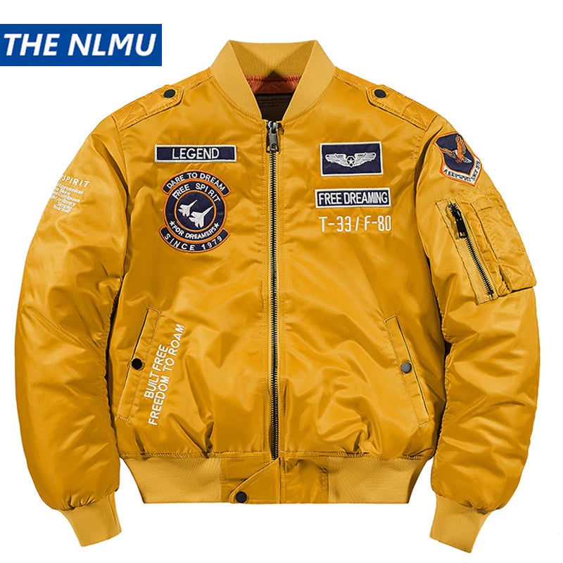 MA-1 Bomber Jacke Fliegerjacke Baseball Pilotenjacke Baseballjacke Air Force