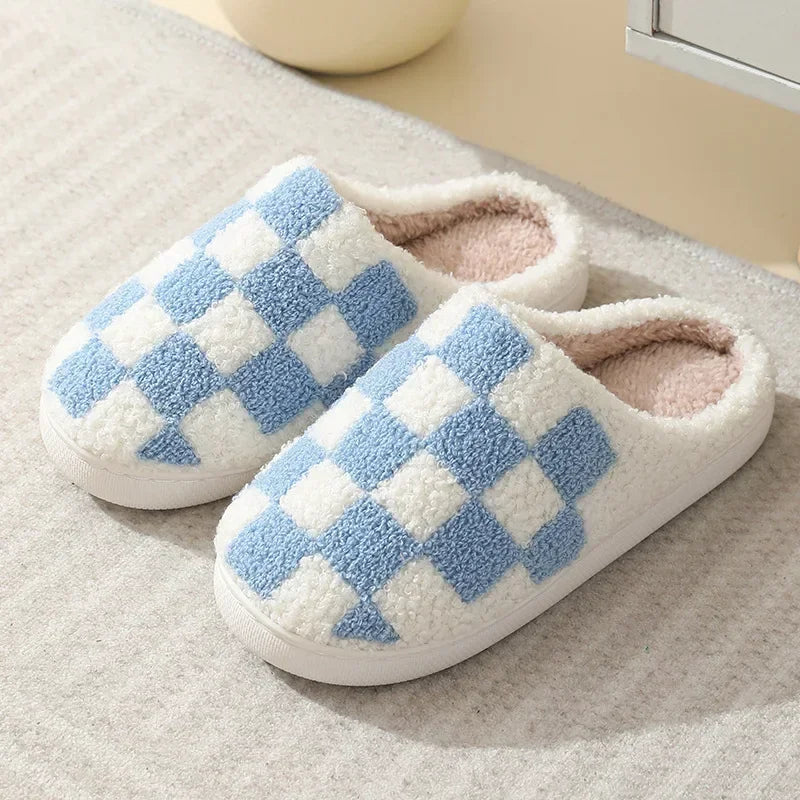 Damen Hausschuhe Pantoffeln Winterschuhe Plüsch Samt Slippers Wärme Gefütterte
