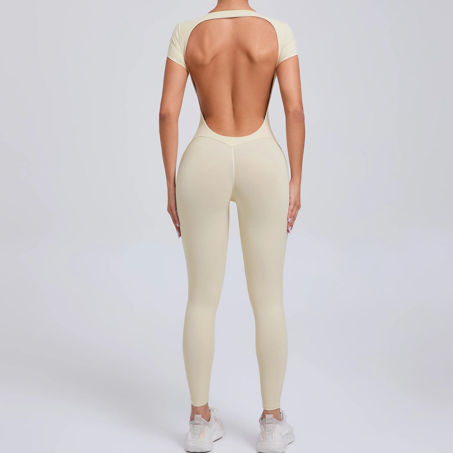 Tuta intera Sportiva Donna Rompers Pantaloni Yoga Palestra Sexy Jumpsuit Tutina