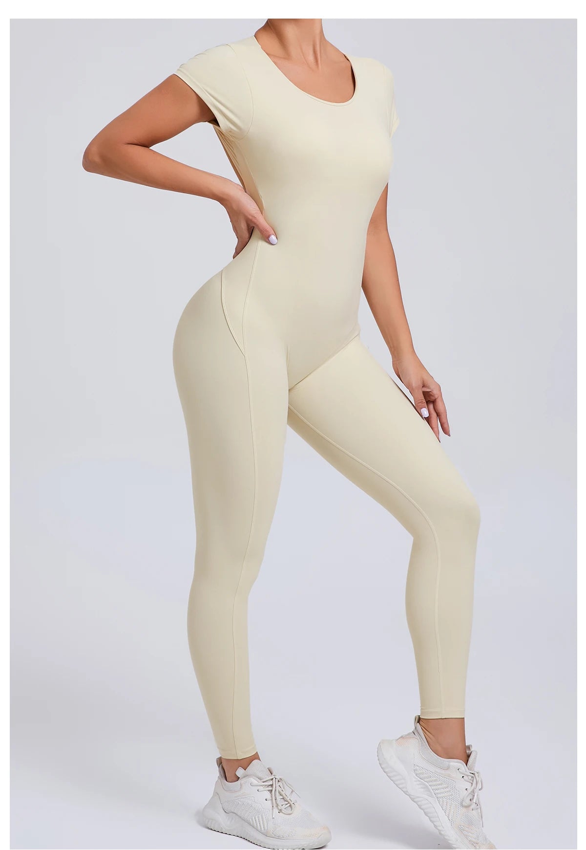 Tuta intera Sportiva Donna Rompers Pantaloni Yoga Palestra Sexy Jumpsuit Tutina