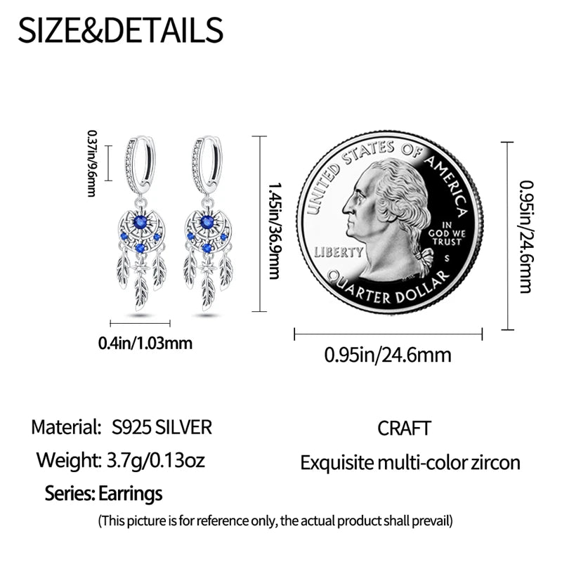 Creolen 925 Silber Ohrringe Zirkonia | Hypoallergen | Luxus Ohrstecker Geschenk