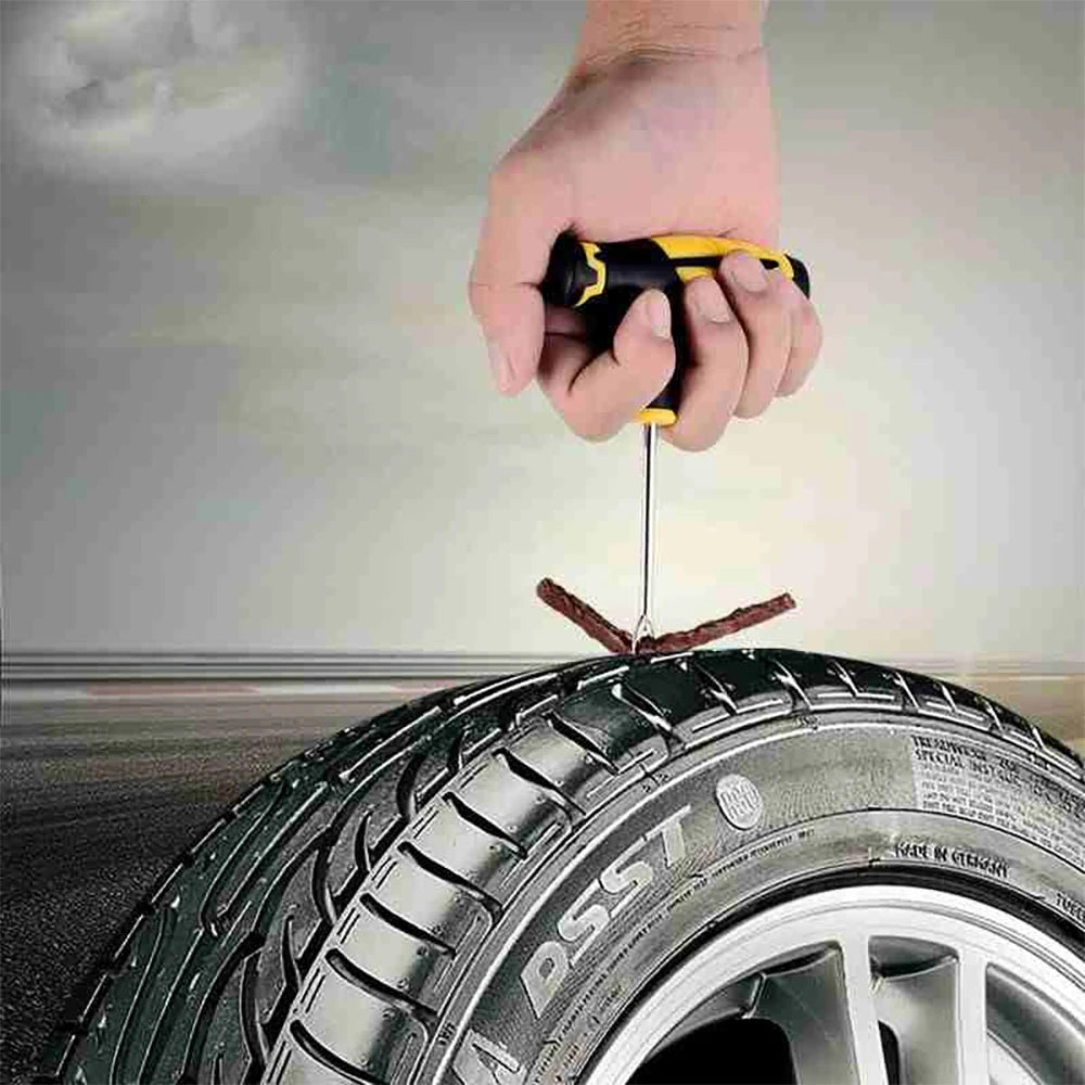 Auto Reifenreparatur Set PKW Pannenset Flickzeug + Zange Reparatur-Set Motorrad