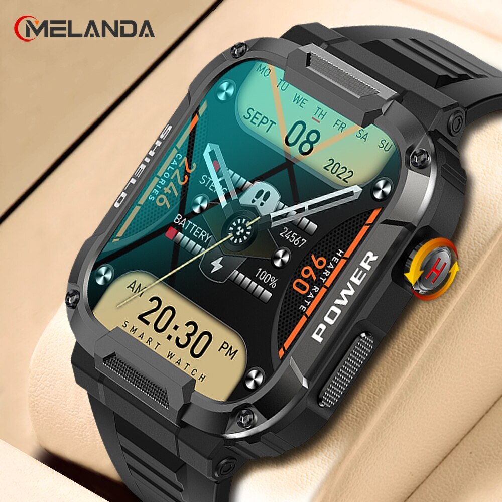 Herren Armbanduhr Digital Uhr Silber Edelstahl Quarzuhr Bluetooth Smartwatch