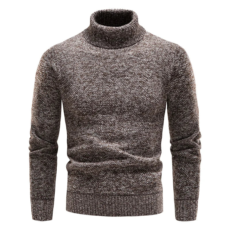 Herren Rollkragen Fleece Pullover Sweatshirt Pulli Sweater Shirt Langarmshirt