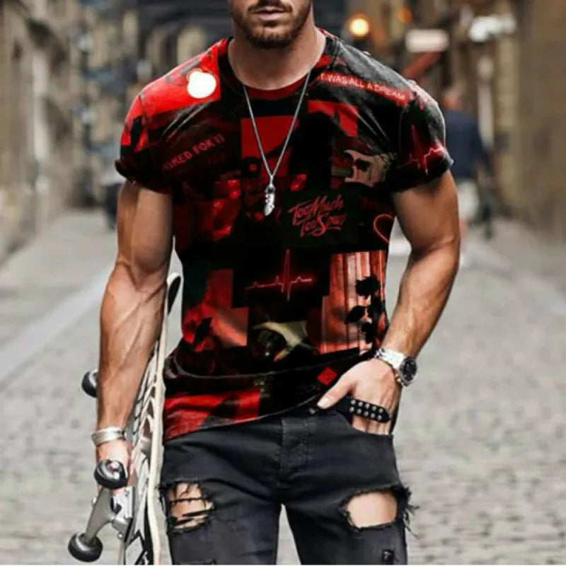 Männer T-Shirt Jesus Herrenmode Shirts Hemd Streetwear Spandex Tank Top