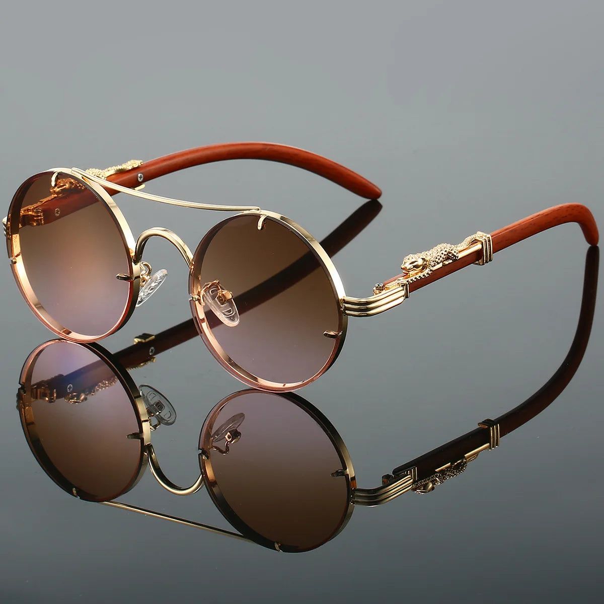 Damen Sonnenbrille Luxus Modische Herren Brille Vintage Pilotenbrille UV400