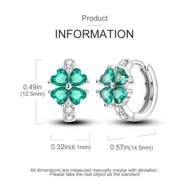 Orecchini a Cerchio in Argento 925 Sterling con Zirconi | Creole Brillantini
