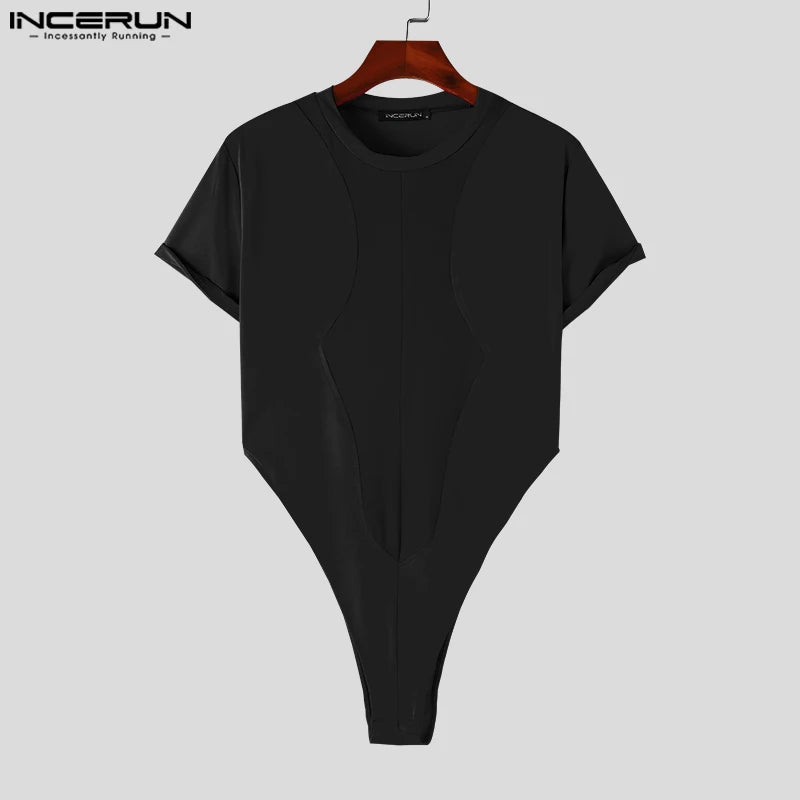 Fetisch Fashion Männer Sexy Bodysuits Herren Body Shirts Hemd Transparent Club