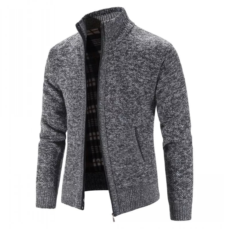 Herren Herbst Jacke Übergangsjacke Warme Sweatjacke Outdoor Zipper Sweater NEU