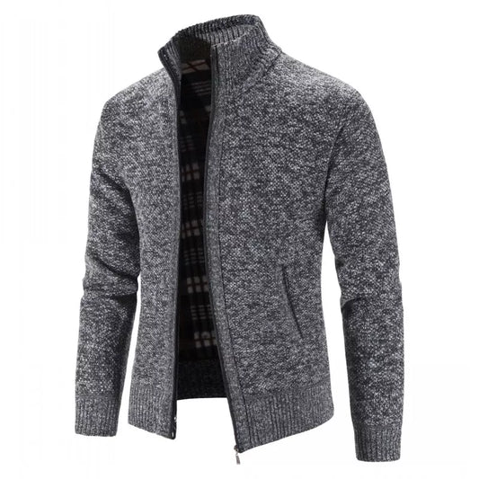 Herren Herbst Jacke Übergangsjacke Warme Sweatjacke Outdoor Zipper Sweater NEU