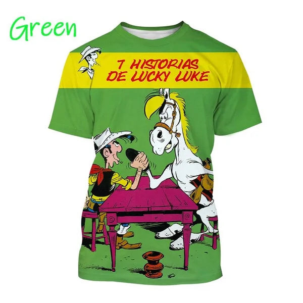 Herren Fashion Vintage 3D T-Shirt Rundhals Unisex Shirt Top Sommer Streetwear