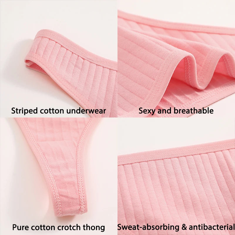 6Stk Damen Tanga String Höschen Sexy Schlüpfer Slip Dessous Unterwäsche Panties
