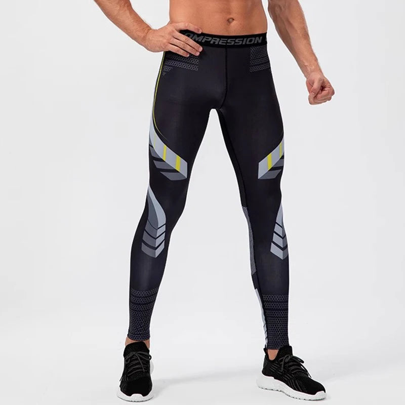 Herren Leggings Sporthose Jogginghose Trainingshose Lauf Hose Kompressionshose