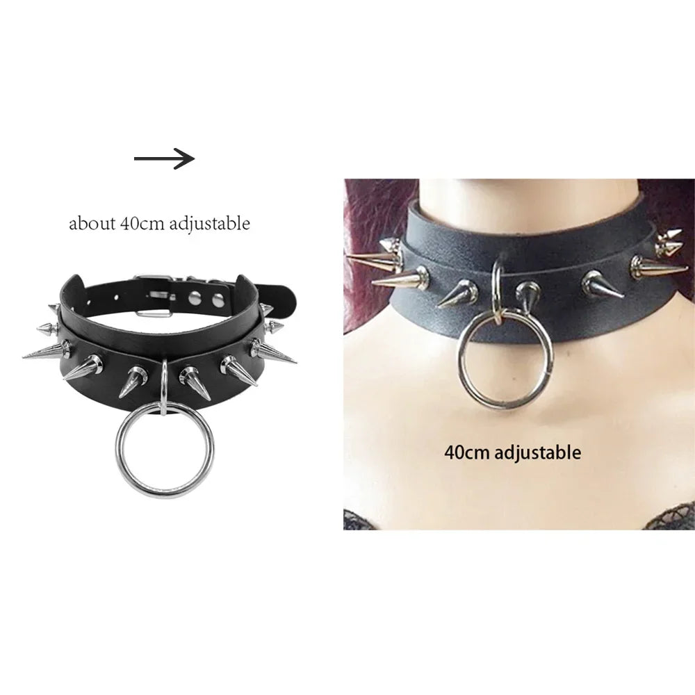 Sexy Halsband Harness Kette BH Gürtel  Punk Goth Frauen Bdsm Bondage Chocker