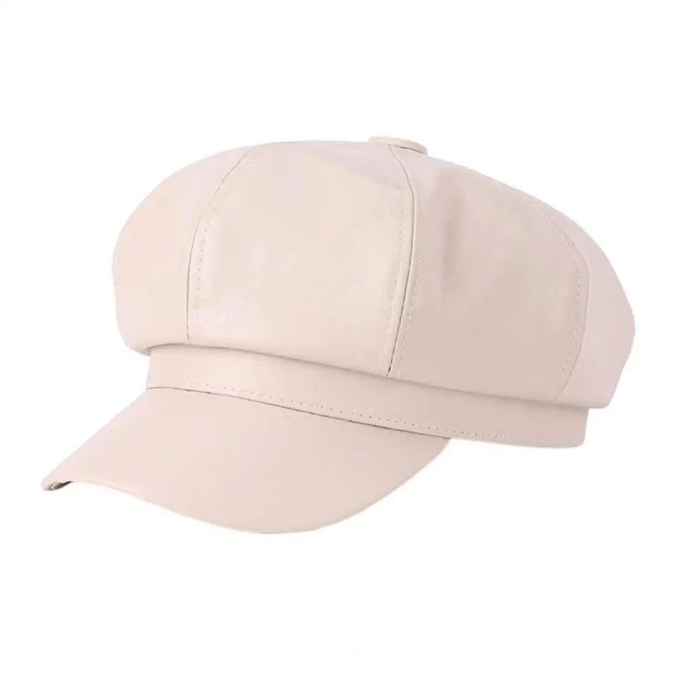 Damen Mütze Pu Kunstleder Leder Hut Schirmmützen Baskenmütze Flatcap Ballonmütze