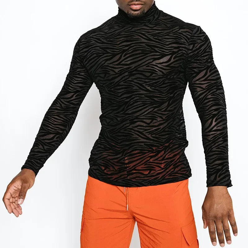 Fetisch Fashion Männer Sexy Bodysuits Herren Body Shirts Hemd Transparent Club